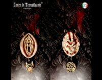 Left Hand Path, Satanic Symbols Dark Jewelry, Gothic Pendant Magick Talisman, Etruscan Eros Goddess