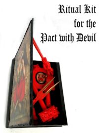 Witchcraft Set, Starter Kit Satanic Lucifer Altar Magic Pact Baphomet Box Beginners Ritual Practice