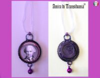 I am Saint Germain, Protection Amulet Purple Flame Pendant, Immortality Talisman Necklace Occult Jewelry