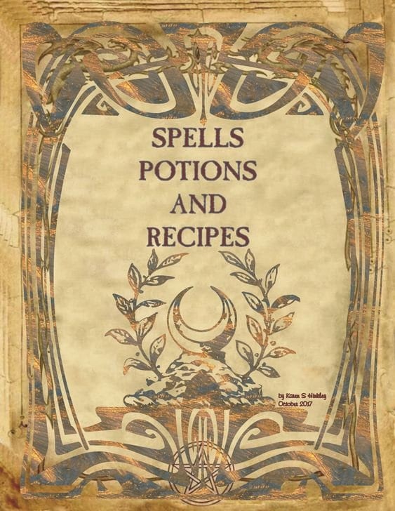Old Witchcraft, Spell Book Salem Massachusetts, Antique Grimoire Witchcraft, Occult Sabbath Ritual Witch Manual