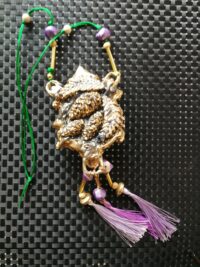 Green Man, Wizard Magic Talisman Witchcraft Pagan Pendant, Forest Little People Amulet King of Pentacle