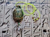 Scarab Beetle, Egyptian Goddess God Horus Ancien Egypt, Pharaon Jewelry Hieroglyphics, Papyrus Pyramid Amulet