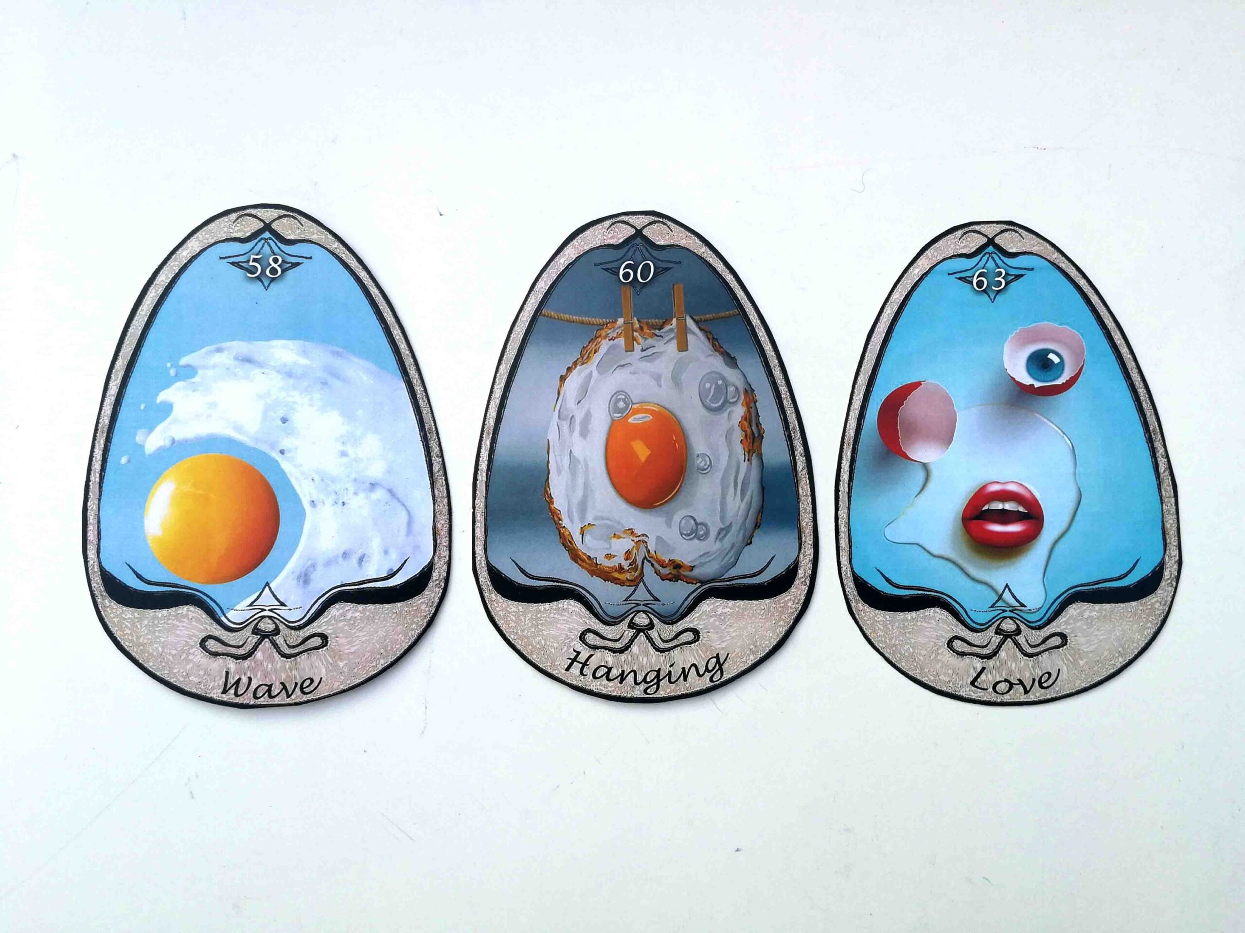 Egg Tarot, Tarot Cards Deck, Major Minor Arcana, Limited Edition, Divination Vintage Oracle, Cartomancy, Reading Psychic