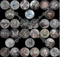 Moon Tarot, Round Card Deck, Magic Oracle, Tarot Cards Deck, Book Guide, Reading Psychic, Limited Edition, Cartomancy