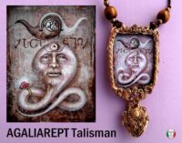 Ars Goetia Talisman Agaliarept Demon Lemegeton Seal Amulet Pendant, Gothic Witch Necklace Witchcraft Occult