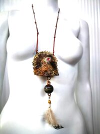 Witch Familiar Amulet, Ancient Spirit Companion Royal Eagle Blessing Spell, Occult Jewelry Talisman Pendant