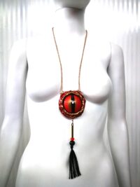 Red Evil Eye, Protective Talisman Pendant, Occult Protection Satanic Amulet, Satan Jewels Good Luck