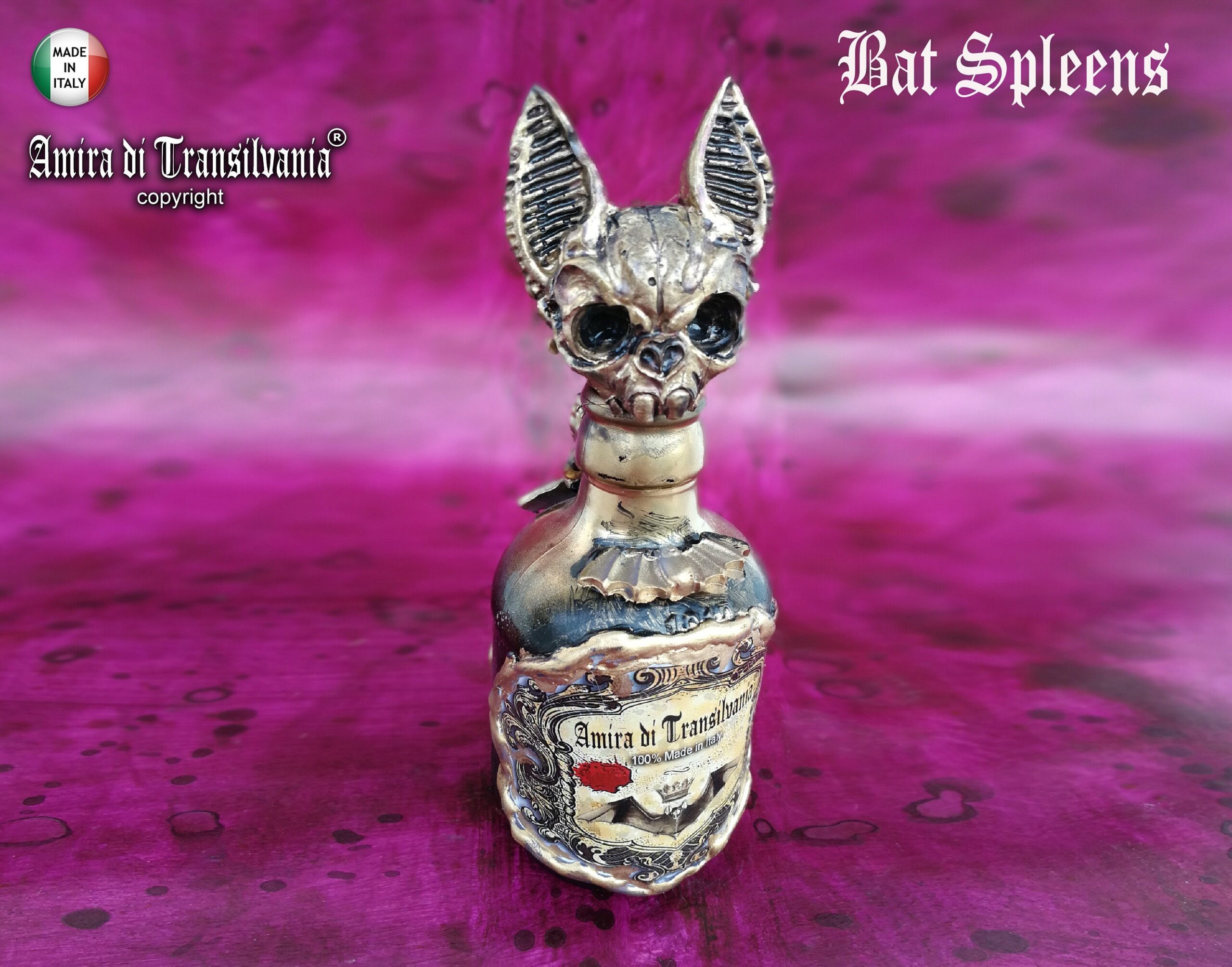 Apothecary Bottle, Magic Potion Bat Vampire, Dracula Immortality Sorcery, Witchcraft Supplies Vintage Mason Jar