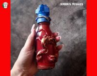 Magic Potion, Magick Natural Sealife Glass Bottle Prop, Magical Ingredients Harry Potter Apothecary Cabinet Sea Fish Jar