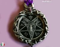 Baphomet Pendant, Magic Talisman Goth Jewel, Satanic Symbol Lucifer Sigil, Inverted Pentagram Star Demon