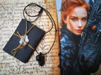 Witch Familiar Ancient Spirit Companion, Blessing Spell Uncut Gemstone Pendant, Magic Raw Stone Amulet