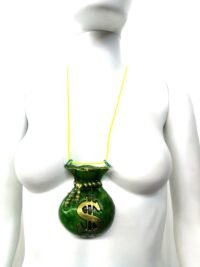 Dollar Symbol Necklace, Good Luck Pendant Amulet, Manifestation Money Wealth Attraction, Abundance Richness Talisman