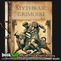 Antique Book, Occultism Magic Mythraic Grimoire Heptameron Manuscript, Magick Sorcery Ritual, Secret Societies Order