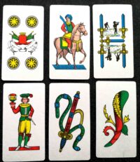 Antique Tarot Card, Oracle Card Limited Edition Italian Napoletan, Divination Fortune Teller Cartomancy Bridge Play Game