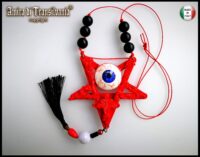 Inverted Pentagram Star, Talisman All Seeing Eye Amulet, Satanic Pendant Symbol Sigil of Lucifer