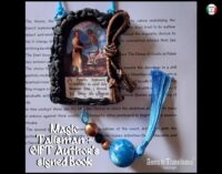 La Santa Muerte Pendant, Macabre Voodoo Magic Talisman Necklace, Witch Jewelry Gothic Skull Amulet