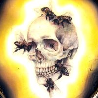 Skull Pendant, Bees Nest Talisman Djinn Amulet Money Attraction & Manifestation Magic Power Occult Jewelry