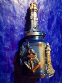Neptun Poseidon Trident Mason Jar Magic Potion, Apothecary Bottle Vintage Witchery, Elixir of Life Forever Eternal Youth