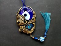 Turkish Evil Eye, Protective Talisman Pendant, Good Luck Necklace Charm, Protection Amulet Witch Jewelry