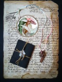 Witch Familiar, Ancient Companion Dragon Spirit Guide, Uncut Gemstone Pendant, Magic Raw Stone Amulet