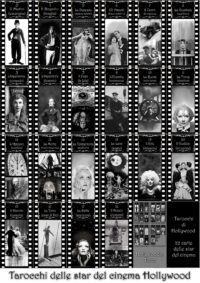 Hollywood Star, Tarot Card Deck, Sibyl Oracle Card Major Arcana, Vintage Photo Black and White Celebrity Actress