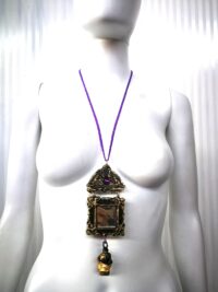 Black Mirror Amulet, Witch Talisman Occult Jewelry, Ars Goetia Portal Practical Magic Witchcraft Pendant