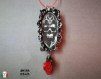 Elohim Talisman YHWH Yahweh Pendant, Powerful & Success Occult Jewelry Magic Symbol, Gothic Skull Amulet