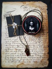 Vampire Energy, Uncut Gemstone Pendant, Transylvania Blessing Spell Amulet, Necklace Magic Portal Raw Stone