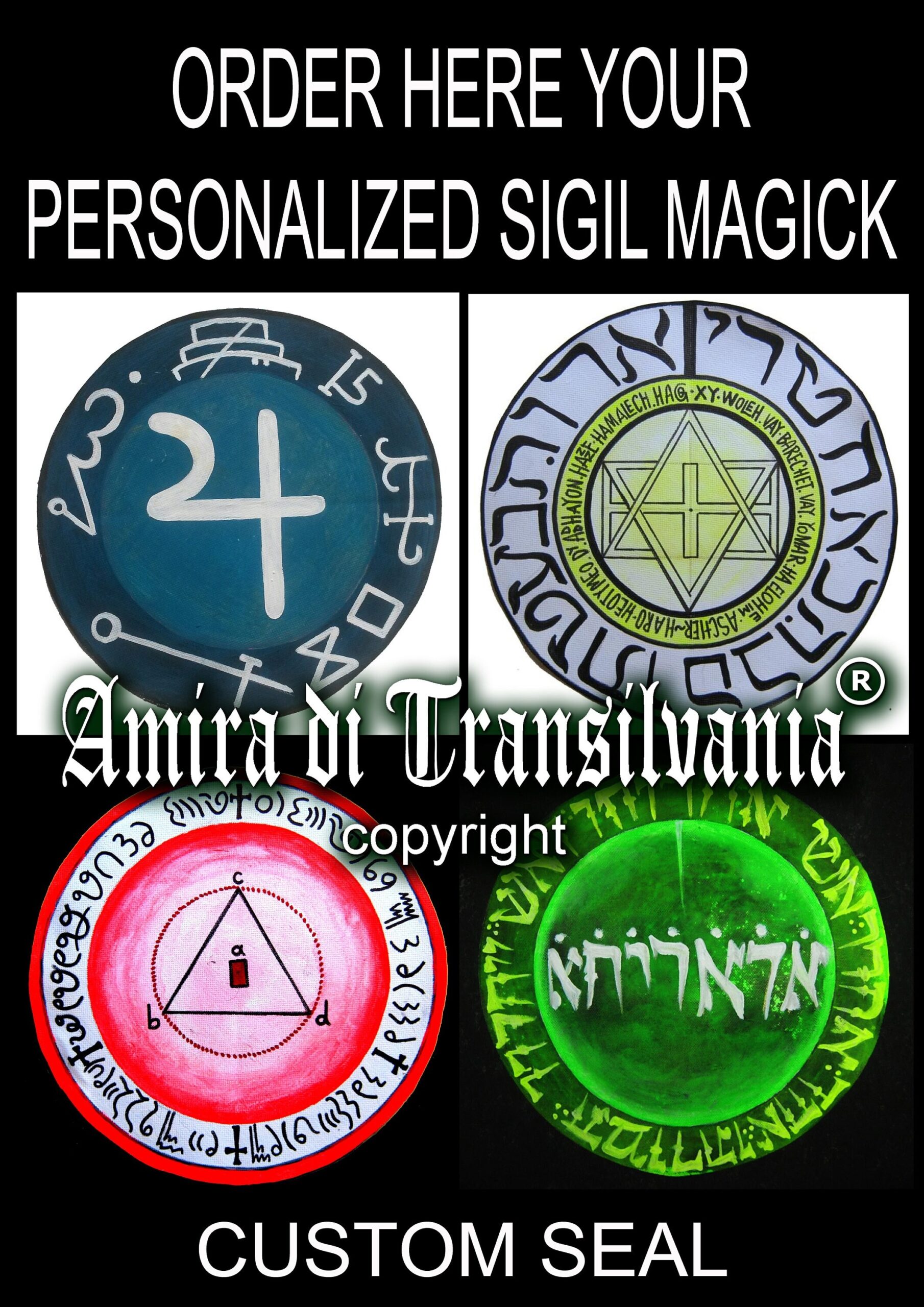Key of Solomon, Goetia Talisman Rings Power, Venus Goddess Seal Symbol Practical Magic Sigil