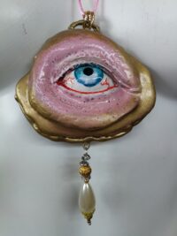 Realistic Eye, Angelic Protection Amulet Archangel Protective Talisman, Necklace Symbol All Seeing Eye Good Luck Pendant