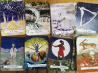 art tarot cards deck handmade painted set major minor arcana limited edition collectible curiosity cartomancy reading vintage antique oracle