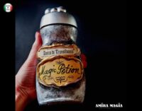 Magic Potion Vintage Bottle – Witch Altar Decor, Apothecary Jar, Mystical Witchcraft Aesthetic, Curiosity Cabinet