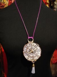Brain Dump, Talisman Compass Necklace, Energy Intelligence Smart Amulet Good Luck Practical Magic Symbol