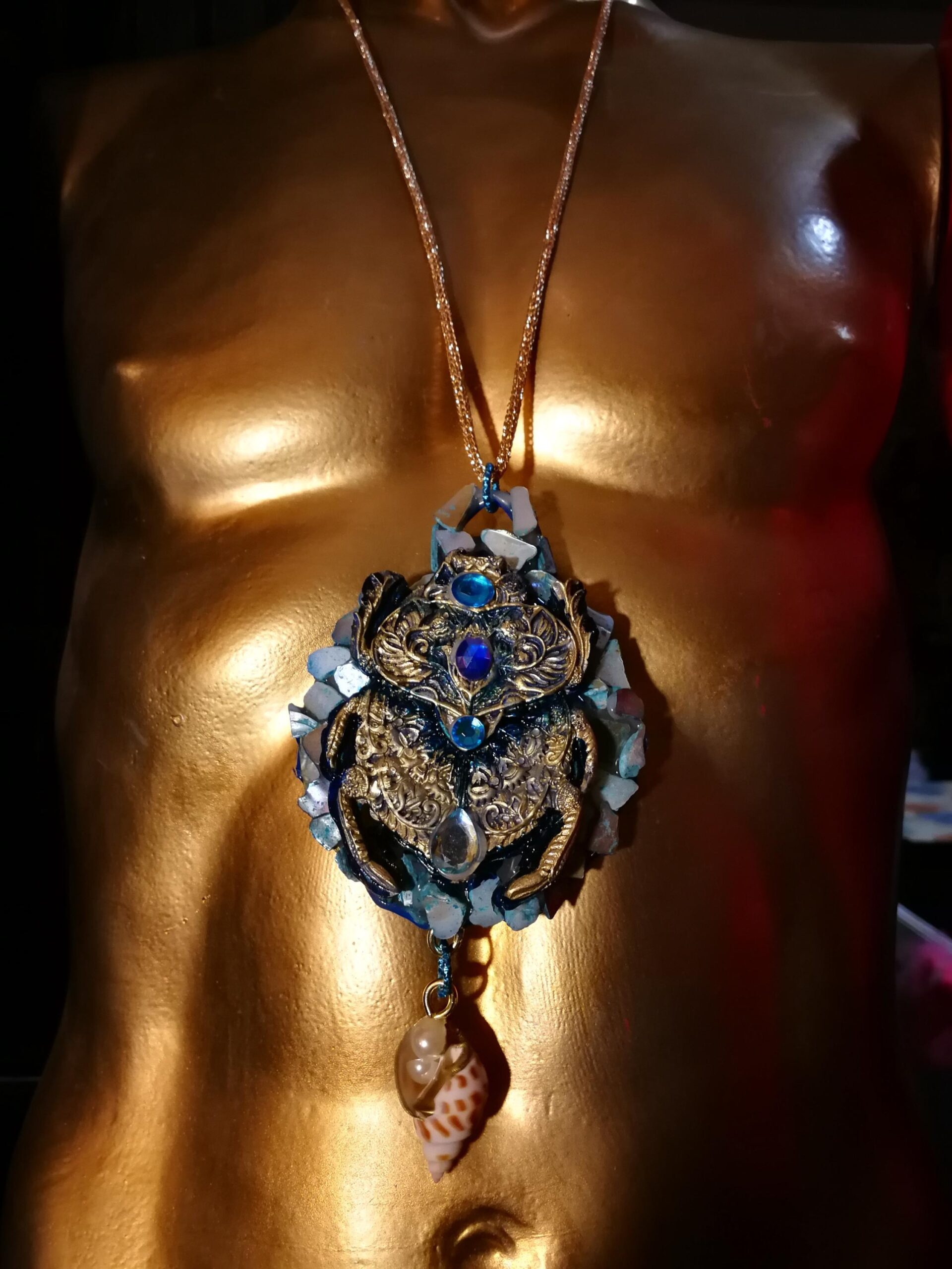 Egyptian Scarab of Protection Blessed by Anubis Spiritual Shield, Destroy Hexes Curses Return to Sender Powerful
