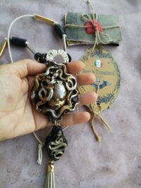 Medusa Head, Ouroboros Snake Amulet Necklace, Occult Jewelry Spiritual Talisman, Greek Mythology Magic Pendant