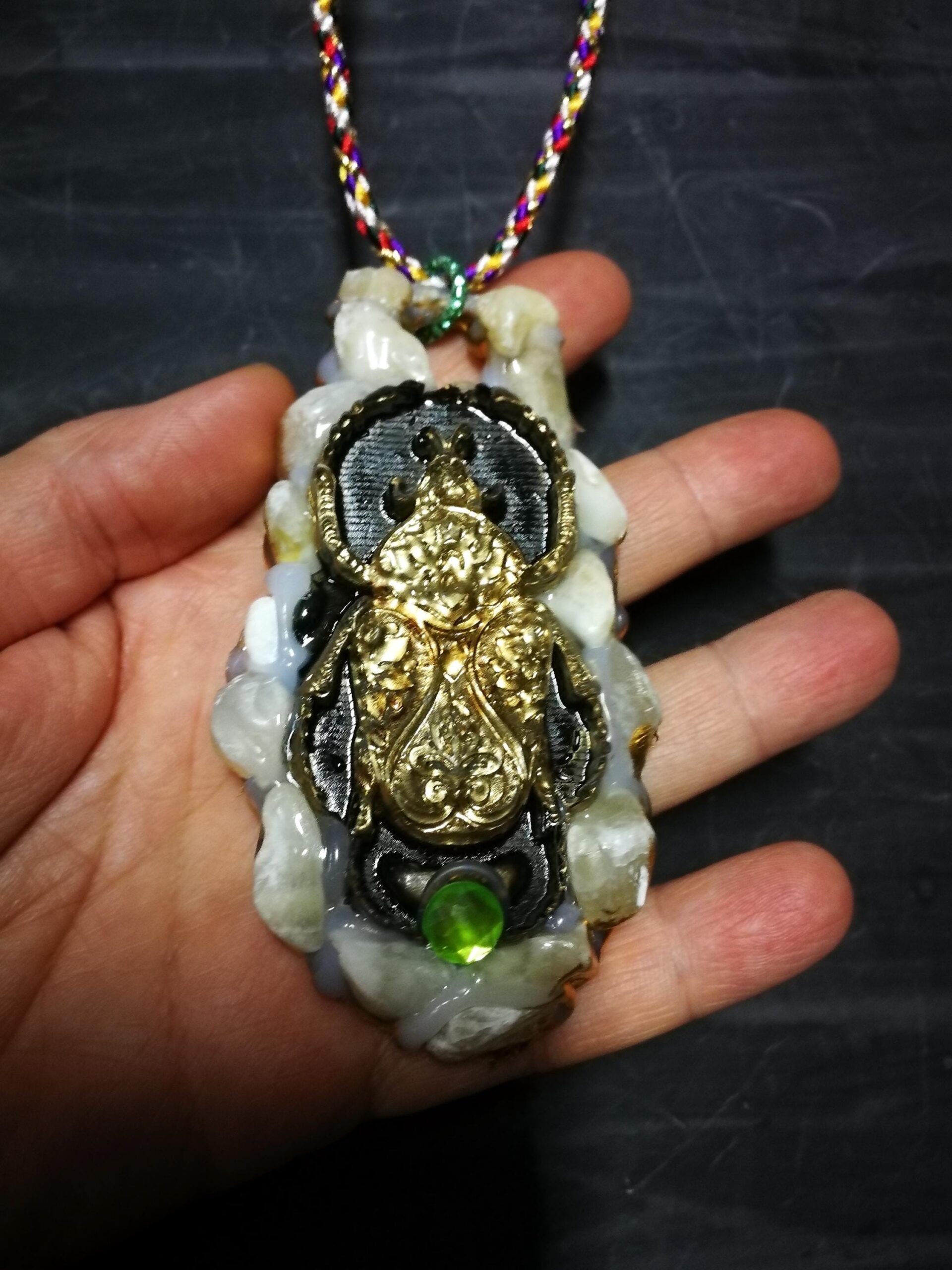Scarab Necklace - Mexican Magic Lucky Goliath Beetle Talisman ~ Attract Money, Build Wealth Abundance & Prosperity