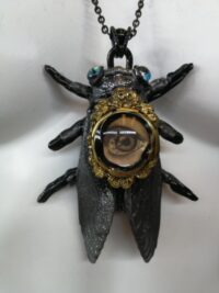 Cicada Necklace - Luck Mexican Magick Amulet Attract Money Wealth Abundance Path to Success & Rich Life