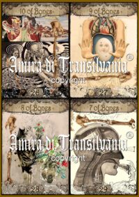 Tarot Cards Deck Limited Edition, Pathology Oracle Minor Arcana, Vintage Medicine Medical Collage, Antique Anatomy Body