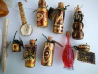 Magic Potion Chest of Drawers, Witchcraft Supplies Starter Kit Vintage Apothecary Cabinet, Spell Jar Witch Sigil