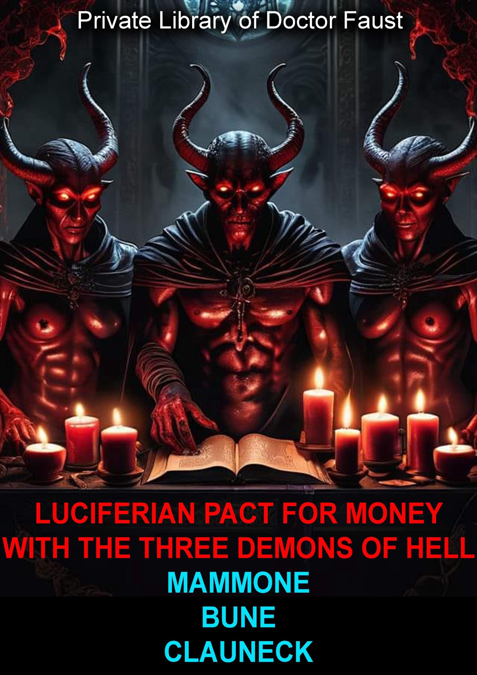 Forbidden Knowledge, Luciferian Clauneck Bune Mammon Lucifer, Magick Grimoire Money Mindset, Practical Magic Book
