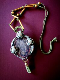 Green Tree Frog, Poison Dart Frog, Witch Jewelry Amulet Pendant, Magical Power Money Attraction Talisman, Moses Ten Plague