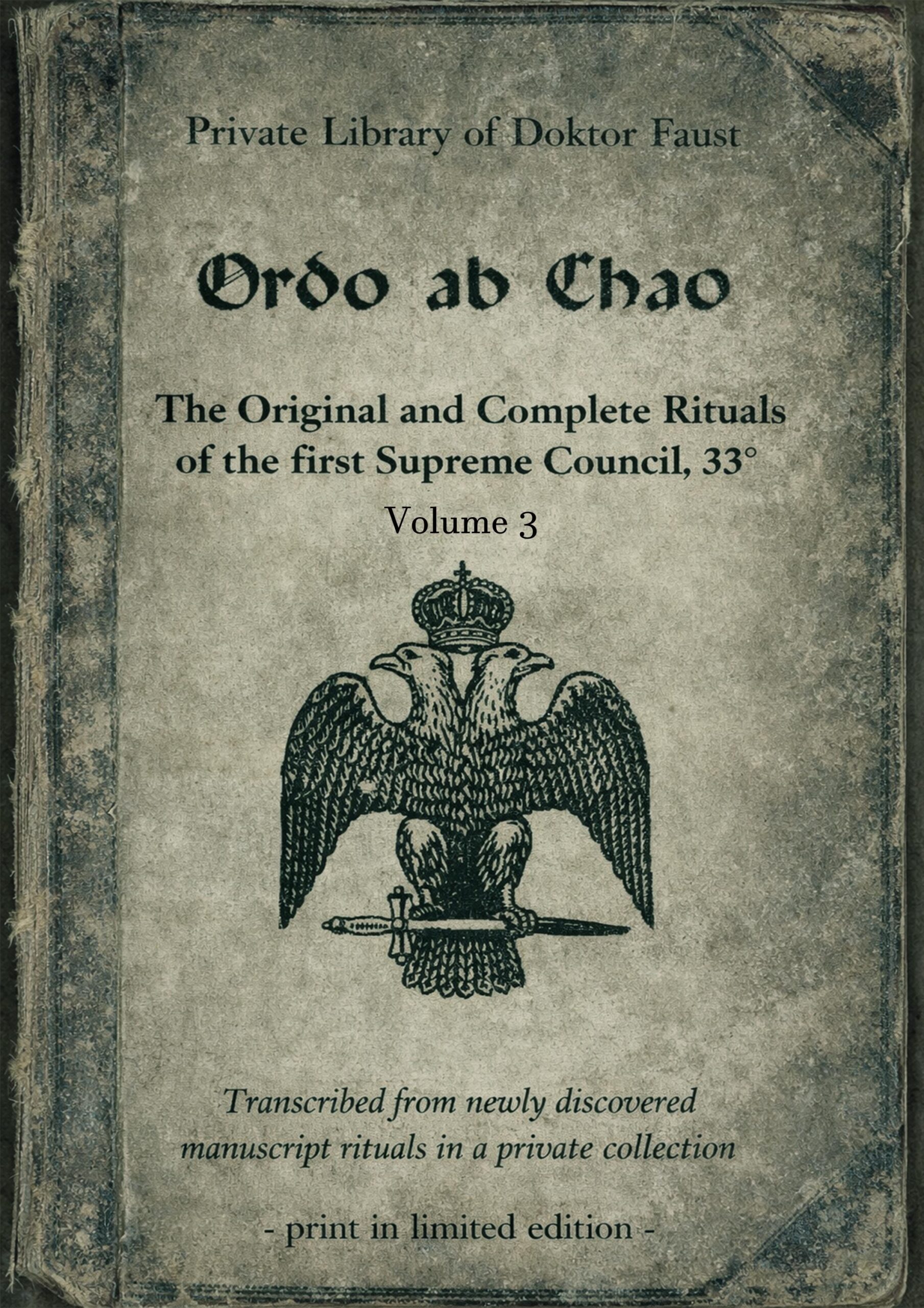 Ordo ab Chao Book, Opus Magnum Masonic Forbidden Knowledge Secret Society Freemasonry Sorority Gifts