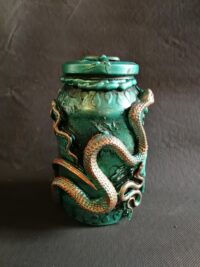 Spell Jar, Magic Potion Bottle, Snake Venom Apothecary Cabinet Vintage, Serpent Elixir of Life Forever, Eternal Youth