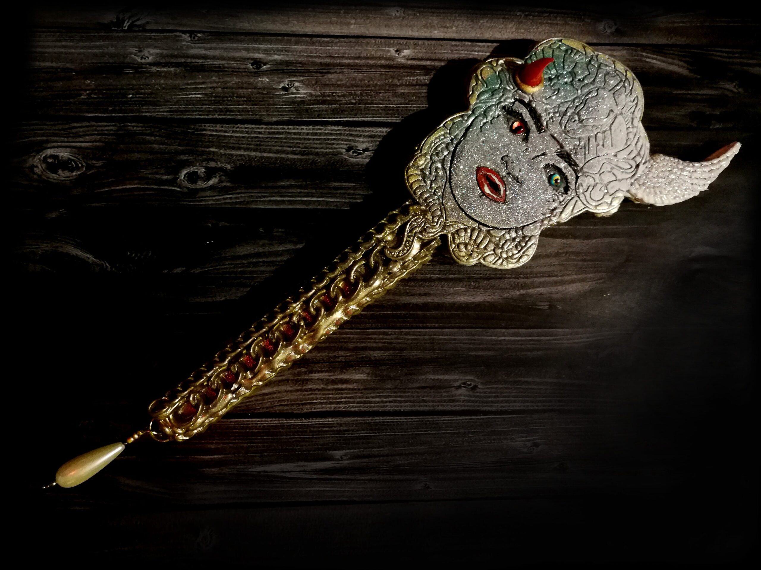 Magic Mirror, Angel and Demon, Evil Queen Snow White Witch, Fairy Tale Altar Tools