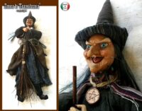 Witch Doll Macabre Babayaga, Old Antique Voodoo Macabre Baba Yaga, Witchcraft Supplies Salem Massachusetts