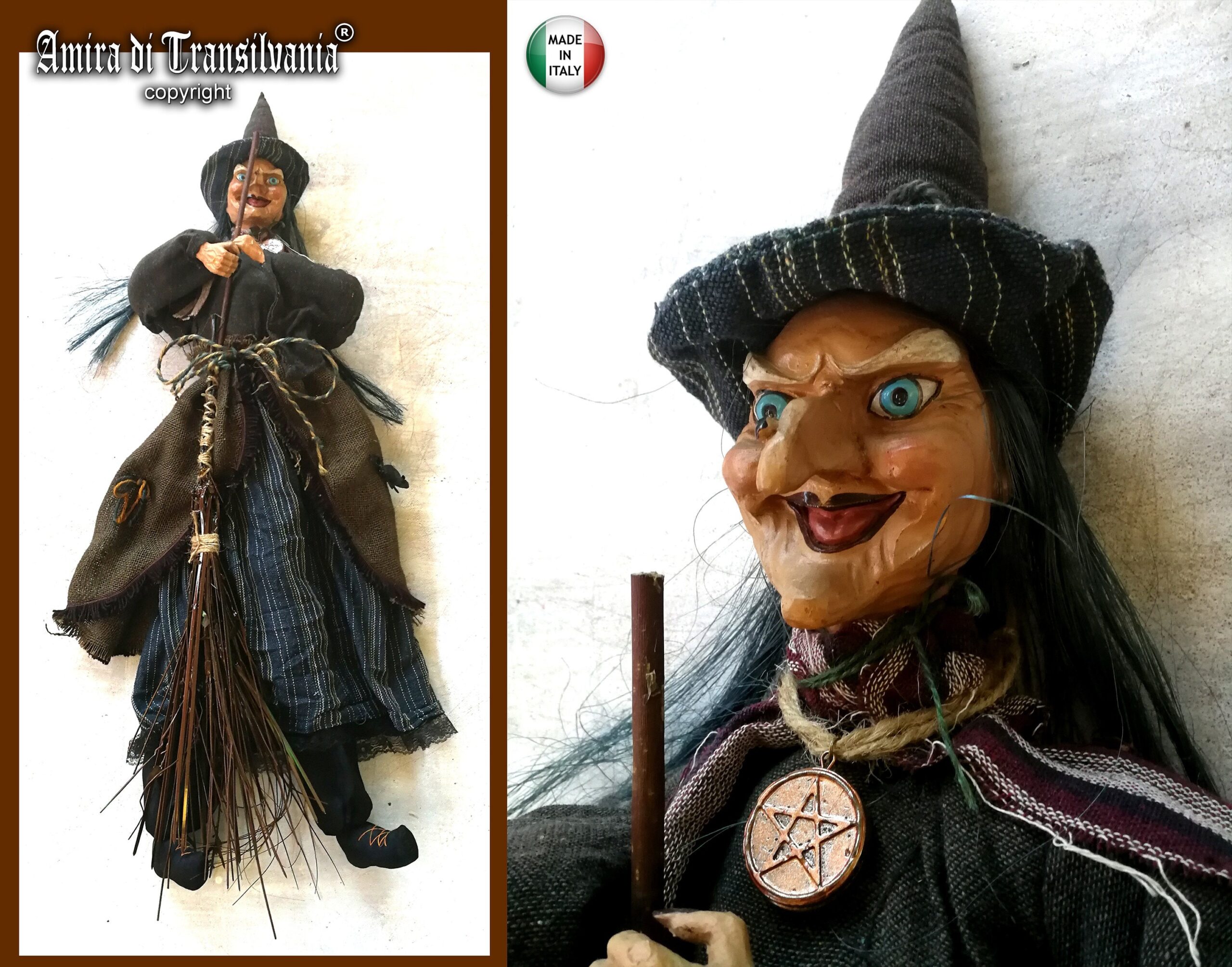 Witch Doll Macabre Babayaga, Old Antique Voodoo Macabre Baba Yaga, Witchcraft Supplies Salem Massachusetts