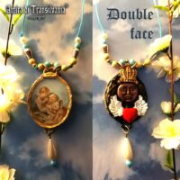 Guardian Angel, Cherubim Pendant Magic Symbols, Angel Wings Magic Talisman, Archangel Charm Seraphim, Cherub Jewelry Bib