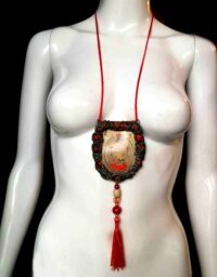 Frog and Toad Amulet, Witch Skull Talisman Occult Jewelry, Saint Graal Crown Witchcraft Magic