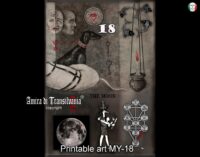 Witchcraft Supplies, Dark Academia Gothic Aesthetics Wall Art Frames Witch Symbol, Framed Painting Print