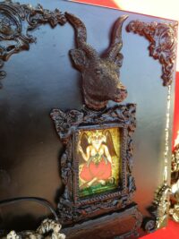 Witchcraft Set, Baphomet Magic Kit Sorceries, Candle Stick Incense Burner, Feather Pen Talisman Amulet